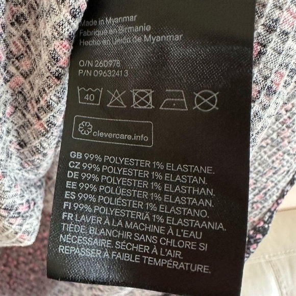 H&M Divided Slip Dress XL Black Floral NWOT - Picture 6 of 6